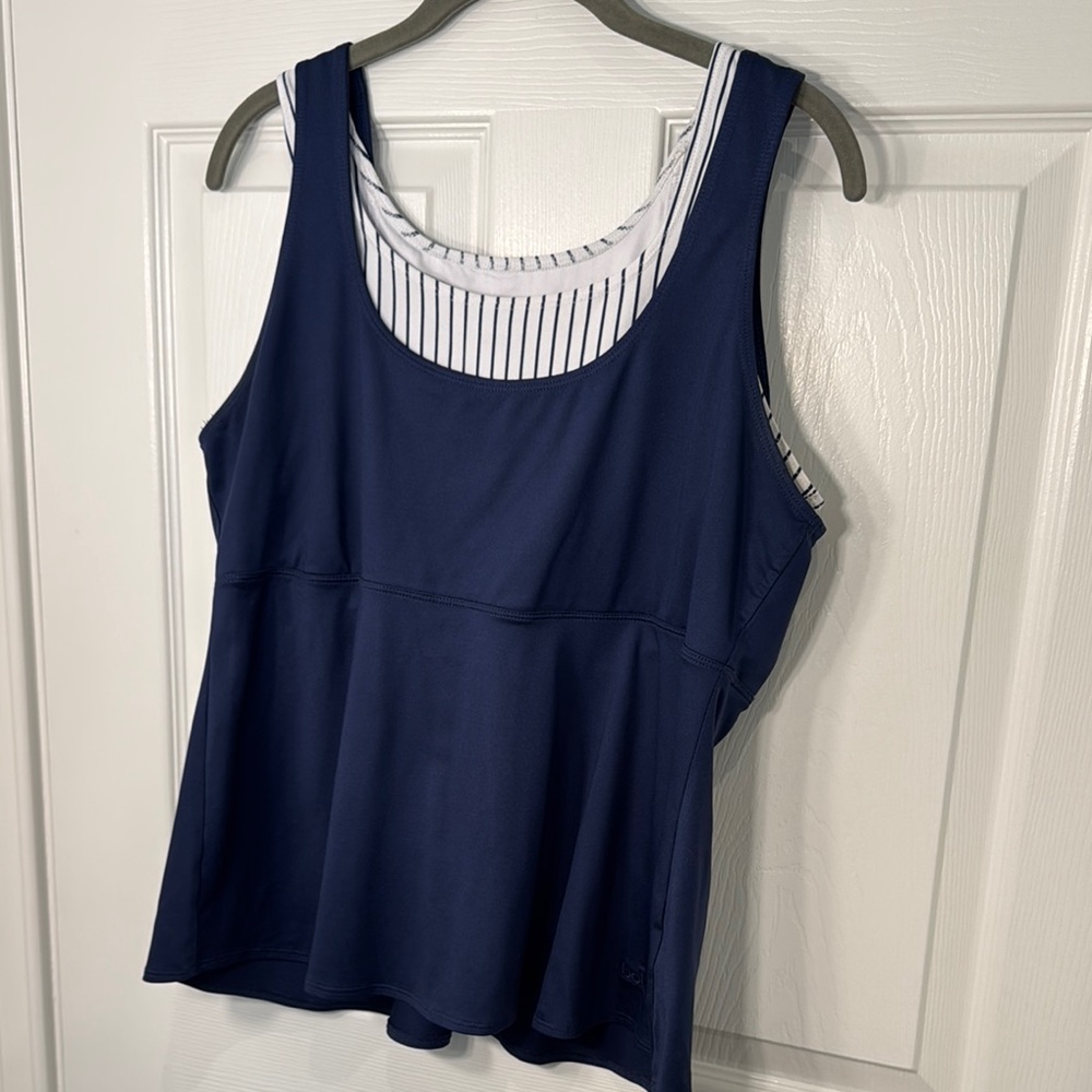 Bolle Deep Blue Tank with Striped Lining